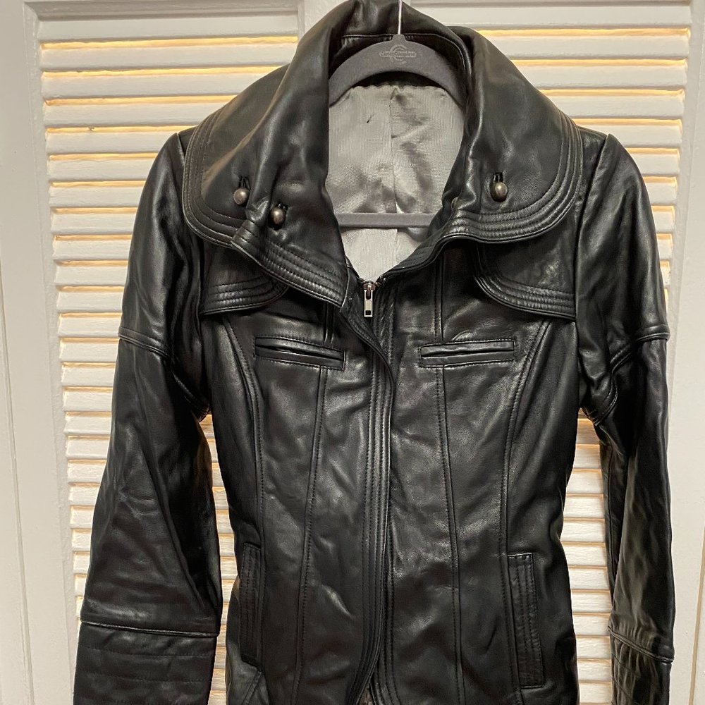 Women's leather jacket